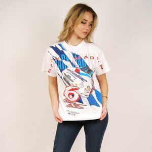 90s Mark Martin T-Shirt (L) large Nascar racing vintage racecar graphic tee mens